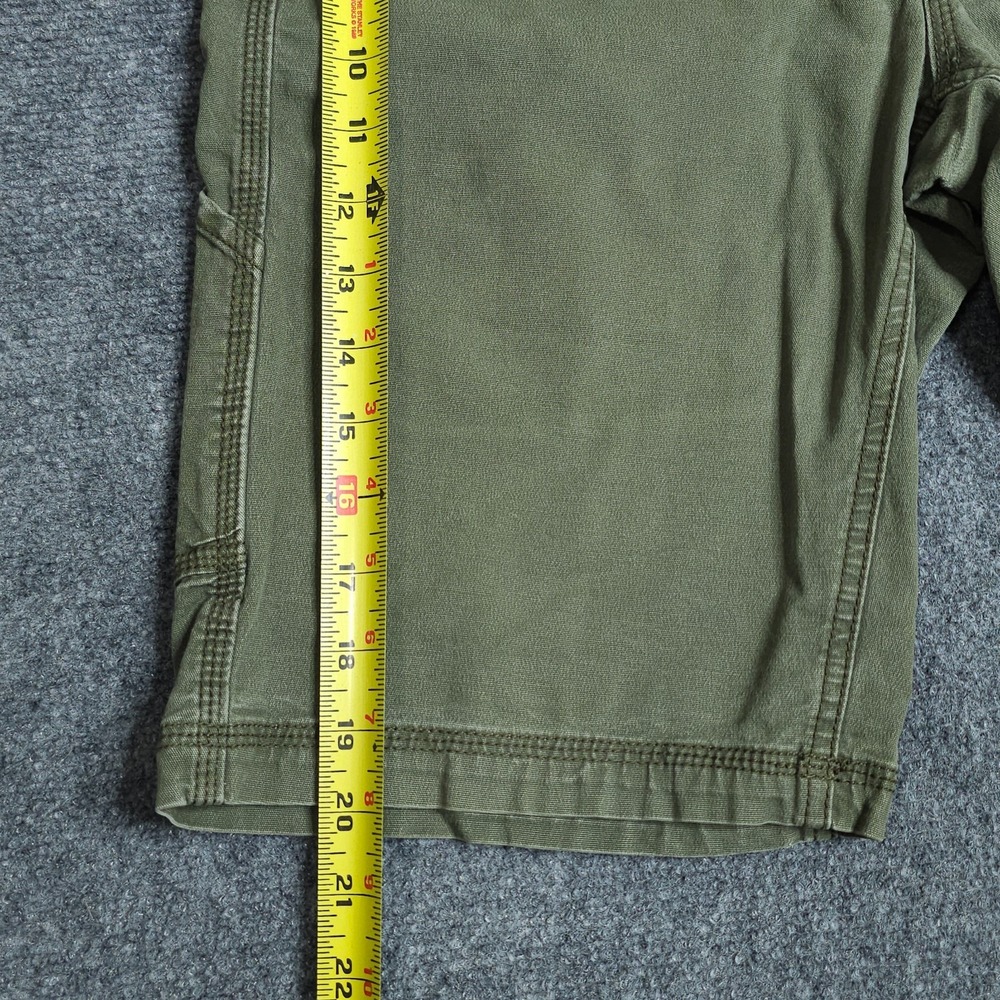 Prana Bronson Shorts Mens 30x11 Green Stretch Organic Cotton Canvas Hiking Chino - Picture 9 of 9